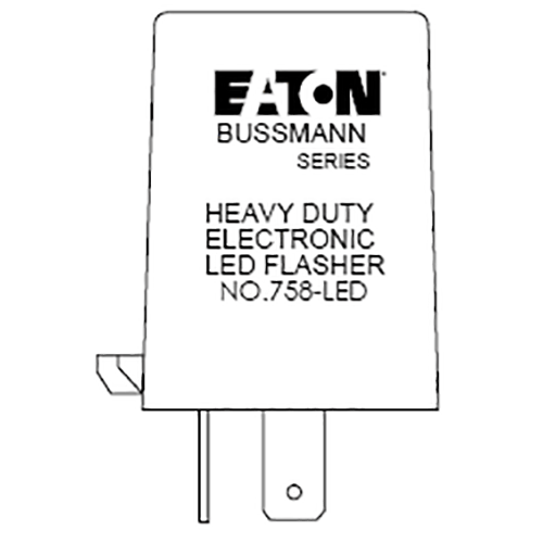 Bussmann No-758-LED Flasher with 6.3mm terminals