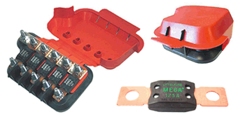 Multi Pole Fuse Blocks for 5 Mega Fuses