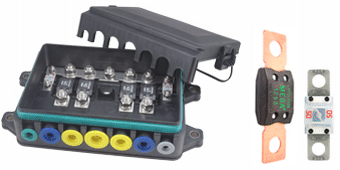 6 Pole Fuse Block for Mega & Midi Fuses