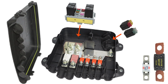 6 Pole Expandable Midi & Mega Fuse Block