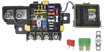 14 Pole Fuse Block with Dual Power Feed