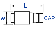 bottle Fuse Dimensions Diagram