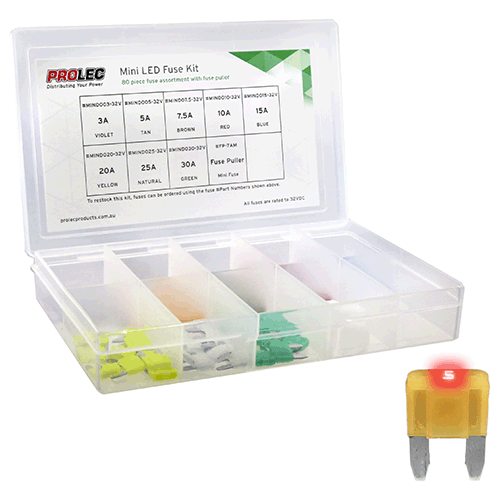 Mini Indicating Fuse Kit 81 piece assortment