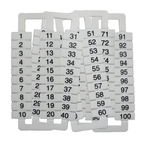 Morsettitalia 43310 Marking Tags 1 to 100 (1 set)