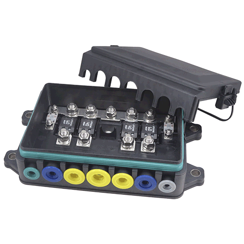 Littelfuse 07981002ZXS 6 Pole Fuse Block for Midi & Mega Fuses