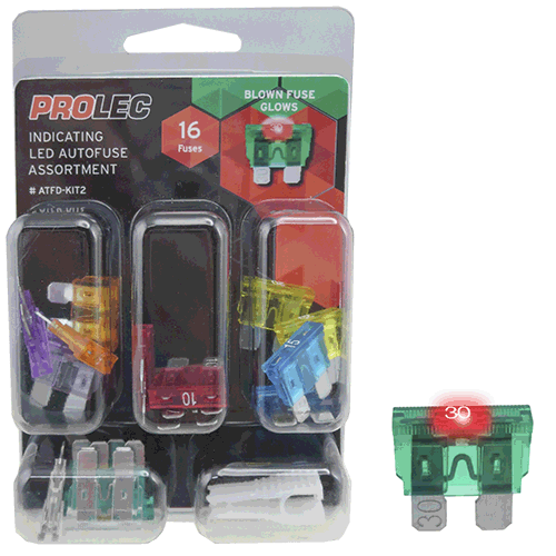 ATO/ATC Indicating Fuse Kit 16 piece assortment