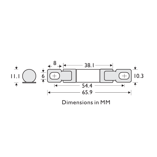 Adler AE2 Bolt Down Fuse Dimensions