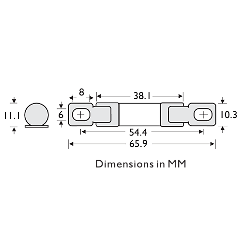 Adler AE3 Bolt Down Fuse Dimensions