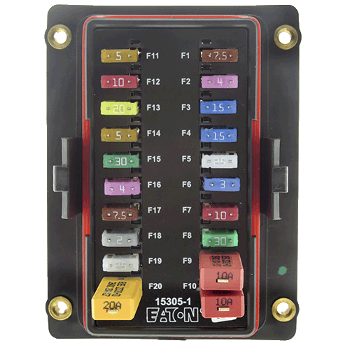 Bussmann 15305-1 PDU for Fuses & Breakers (Dual Bus)