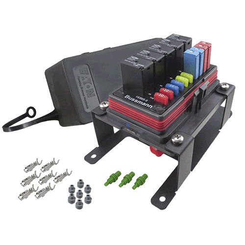 Prolec PDM Kit for 10 Fuses or Breakers & 5 Relays with Internal Fuse Bus (PDMKIT-564T)