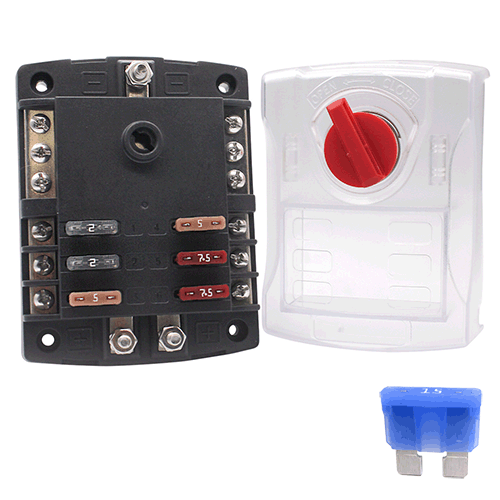 Littelfuse 880027 Fuse Panel for 6 x ATO/ATC fuses | Genuine & Latest Product