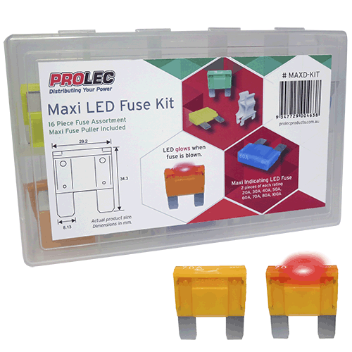 Indicating Maxi Fuse Kit 17 piece assortment