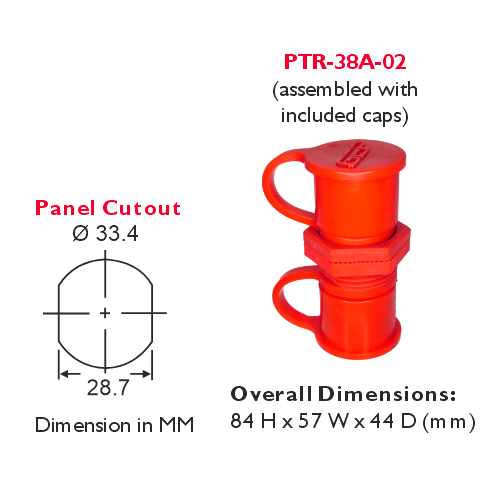GEP Heavy Duty Battery Feeder Stud Dimensions