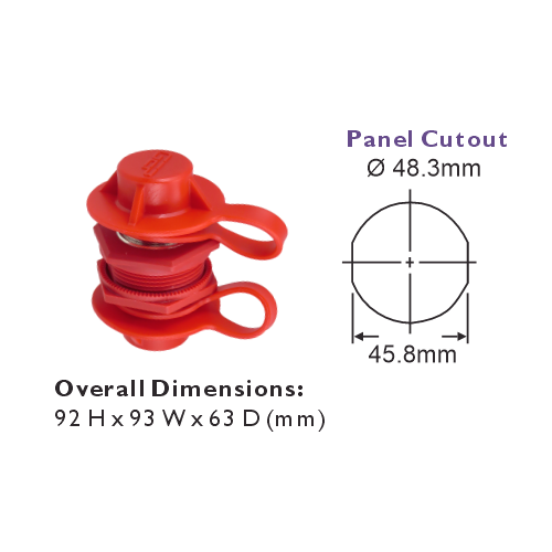 GEP Maximum Duty Battery Feeder Stud Dimensions