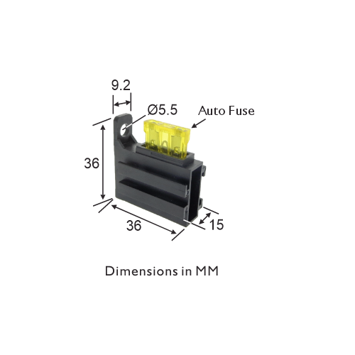 Prolec 990431K Fuse Holder Dimensions