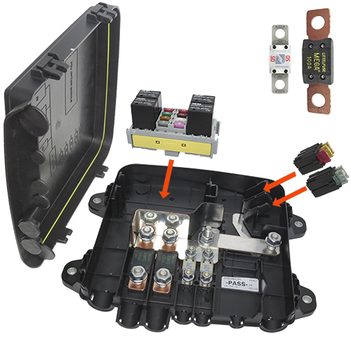 MTA 0301865 Expandable 4 Pole Midi & Mega Fuse Block