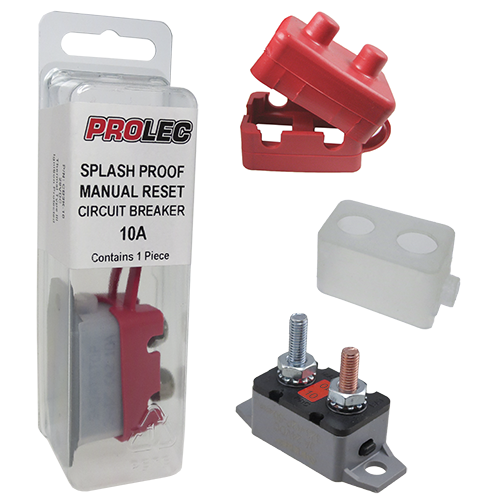Splash Proof 24V Manual Reset Circuit Breaker Kit (Prolec CB3K)
