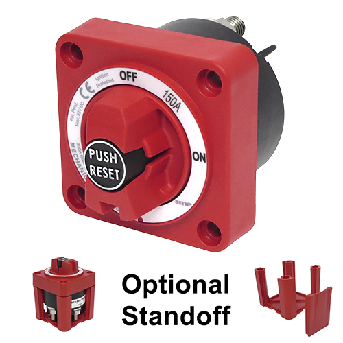 MP 672-P01 Single Battery Disconnect Switch with Circuit Breaker