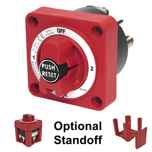 MP 674-P01 Dual Battery Disconnect Switch with Circuit Breaker