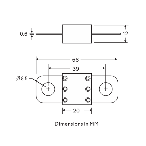 Adler EFT Fuse Dimensions
