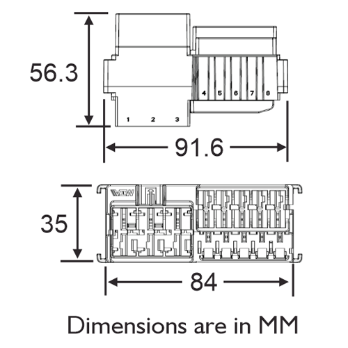MTA 01697 Module Dimensions