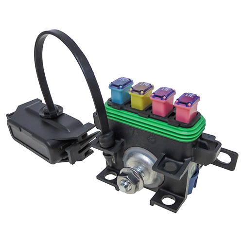 Littelfuse FHMC0002 Power Distribution Unit for 4 Mcase Slotted Fuses