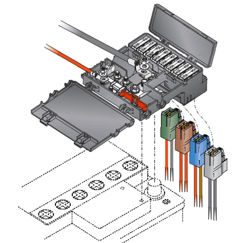 MTA 00710 Battery Mounted Power Distribution Unit