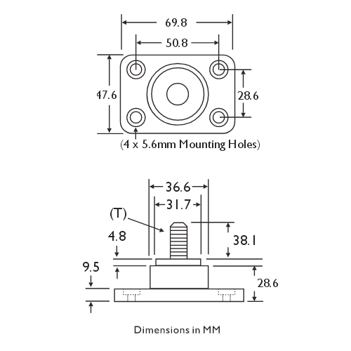 Bussmann C1933 Junction Block Dimensions