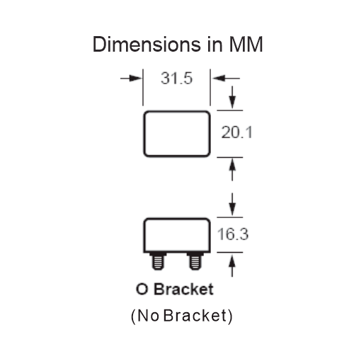 Bussmann 121-00M Short Stop Circuit Breaker Dimensions