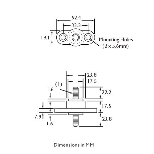 Bussmann C1938 Junction Block Dimensions