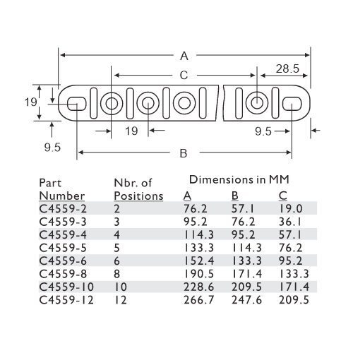 Bussmann C4559 Junction Block Dimensions Part 1