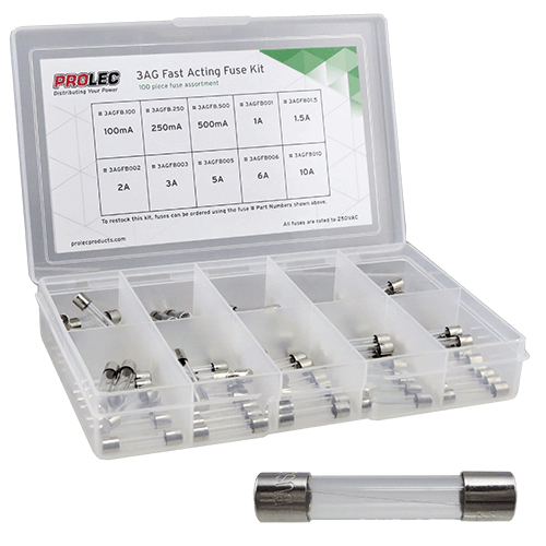 Cartridge Fuse Kits 6x32mm Fuses (3AG) | Genuine & Latest Product