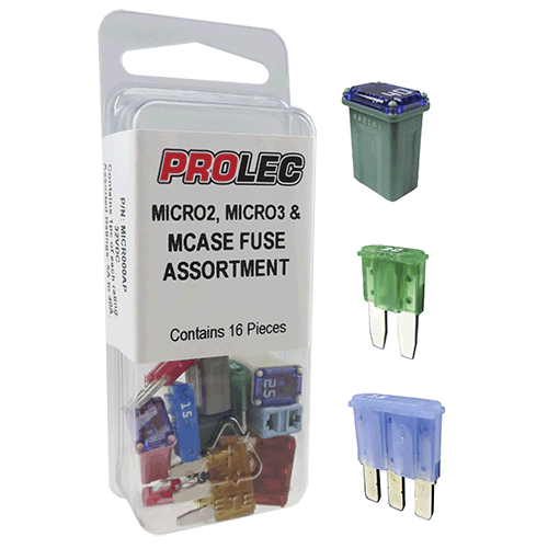 Automotive Micro Fuse 16 piece assortment