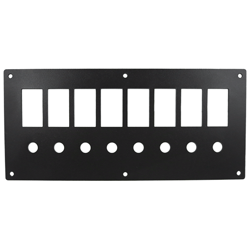 Panel for 8 Switches & 8 Circuit Breakers