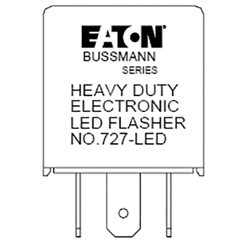 Bussmann No-727-LED Flasher with 6.3mm terminals