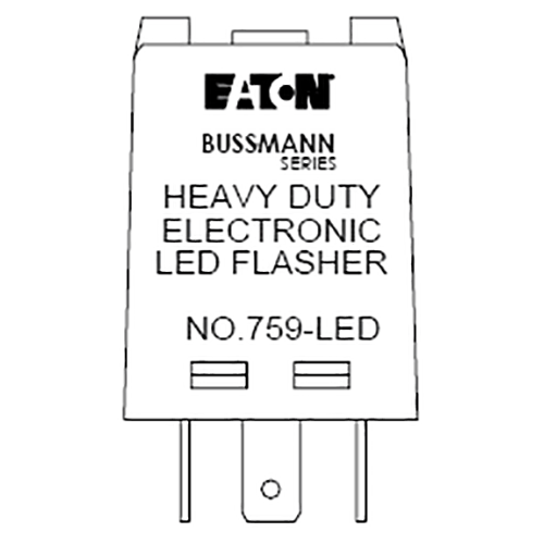 Bussmann No-759-LED Flasher with 6.3mm terminals